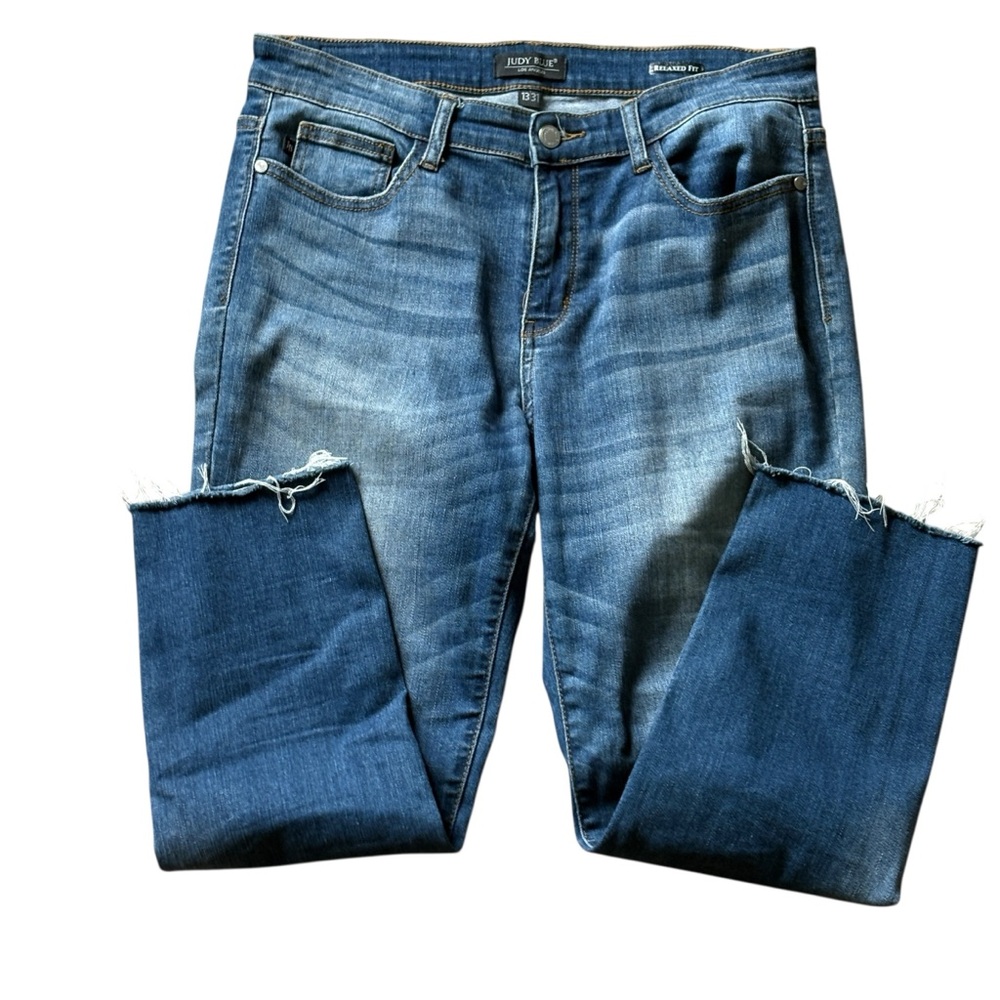 Judy Blue Distressed Blue Jeans
